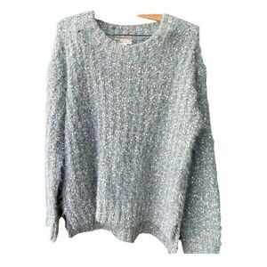 Hem & Thread size soft boxy multi colored fluffy sweater.